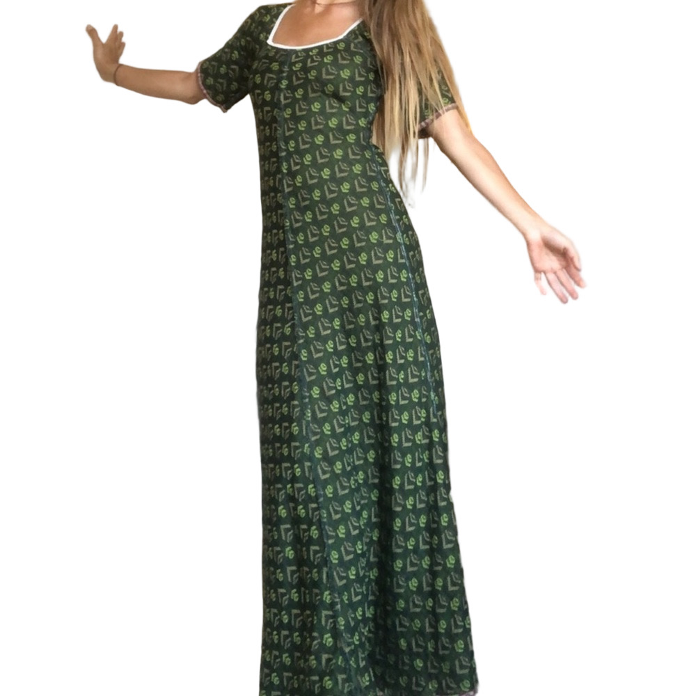 Ace & Jig Jaime Midi Dress – Artisan Handwoven Cotton – Size S
